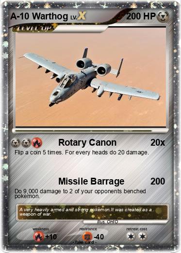Pokemon A-10 Warthog