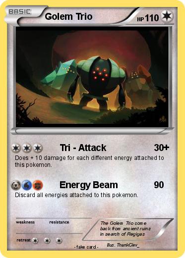 Pokemon Golem Trio