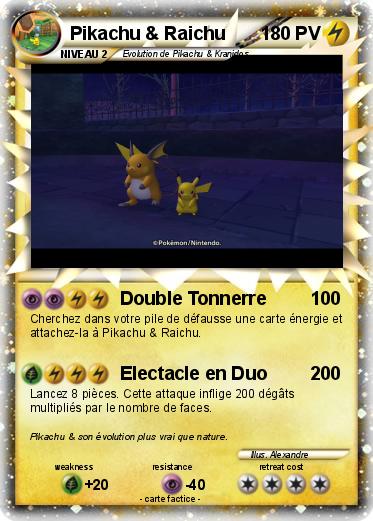 Pokemon Pikachu & Raichu