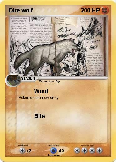 Pokemon Dire wolf