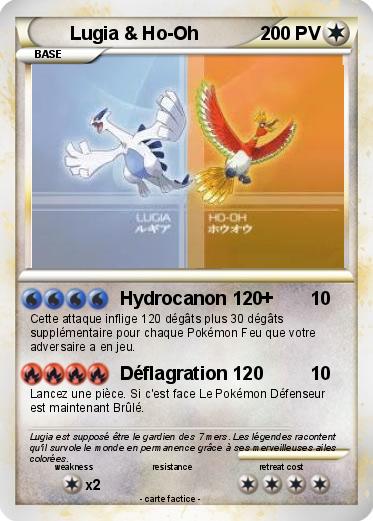 Pokemon Lugia & Ho-Oh