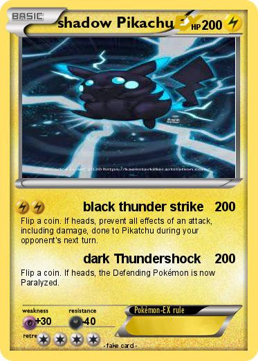Pokemon shadow Pikachu