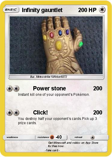 Pokemon Infinity gauntlet
