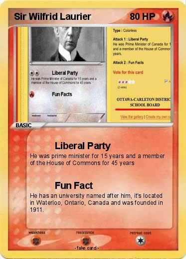 Pokemon Sir Wilfrid Laurier