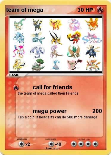 Pokemon team of mega