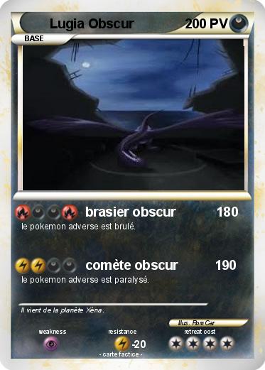 Pokemon Lugia Obscur