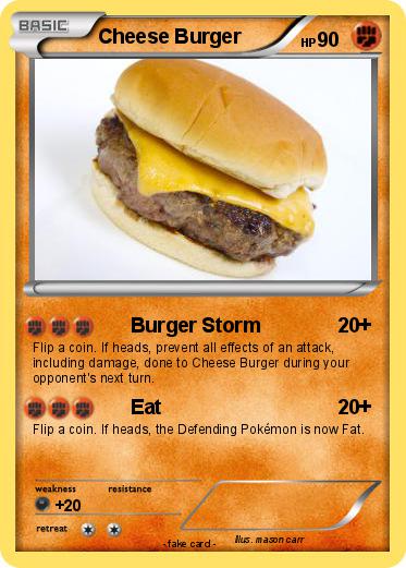 Pokemon Cheese Burger