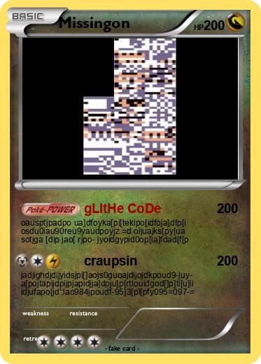 Pokemon Missingon