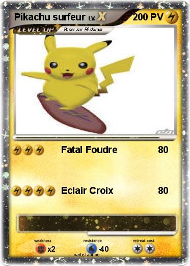 Pokemon Pikachu surfeur