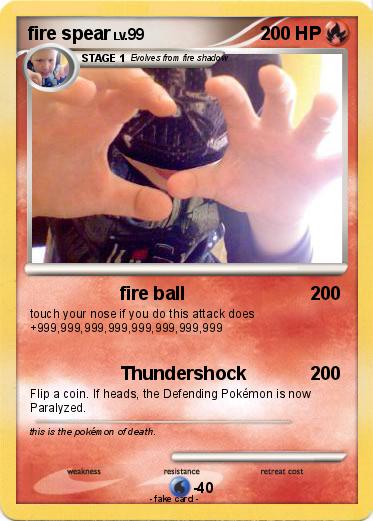 Pokemon fire spear
