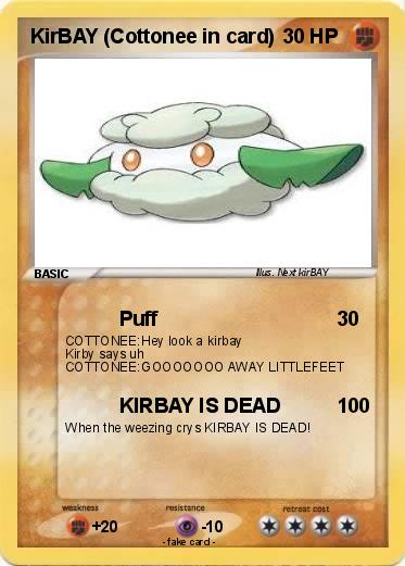 Pokemon KirBAY (Cottonee in card)