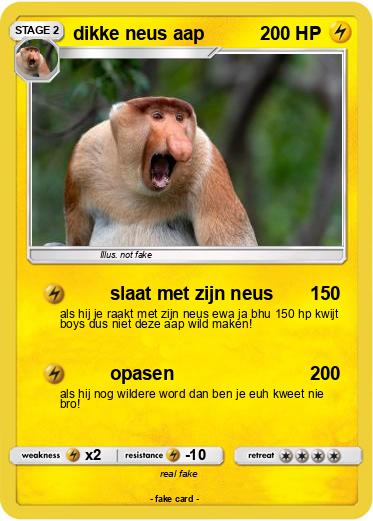 Pokemon dikke neus aap