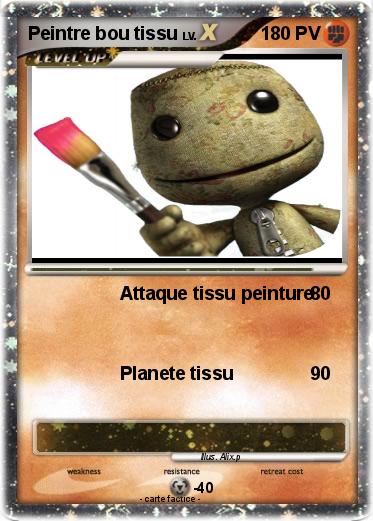 Pokemon Peintre bou tissu