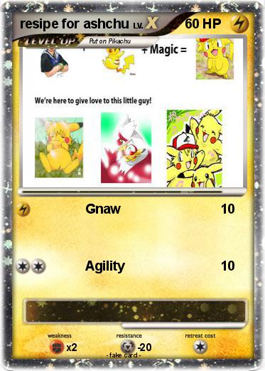 Pokemon resipe for ashchu
