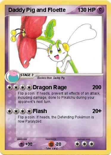 Pokemon Daddy Pig and Floette