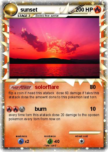 Pokemon sunset