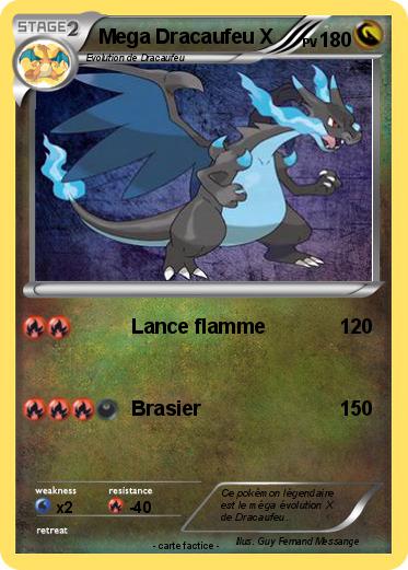 Pokemon Mega Dracaufeu X