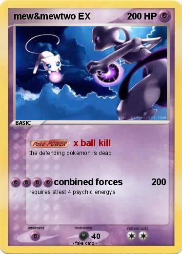 Pokemon mew&mewtwo EX