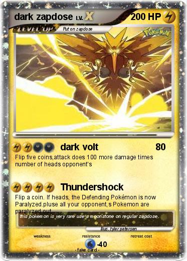 Pokemon dark zapdose