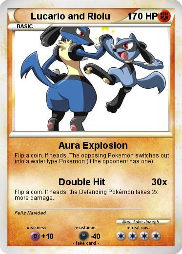 Pokemon Lucario and Riolu