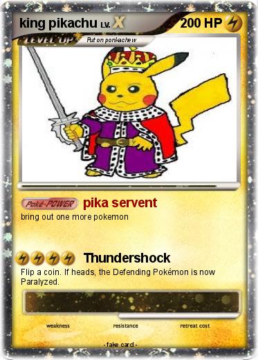 Pokemon king pikachu