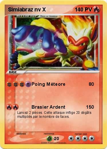 Pokemon Simiabraz nv X