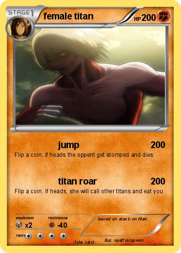 Pokemon female titan
