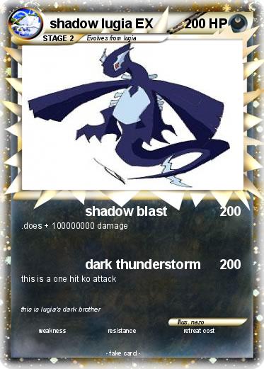 Pokemon shadow lugia EX