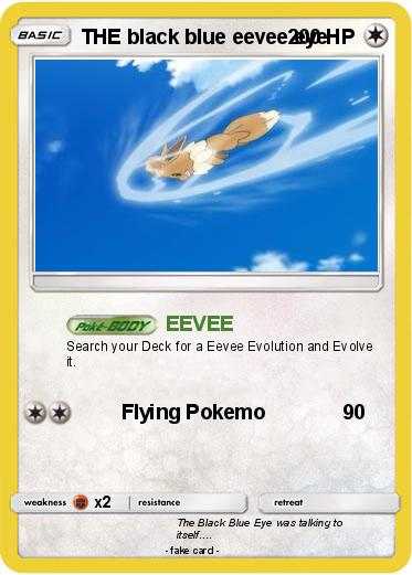 Pokemon THE black blue eevee eye