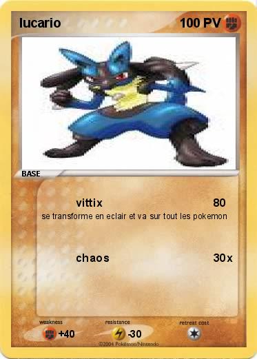 Pokemon lucario