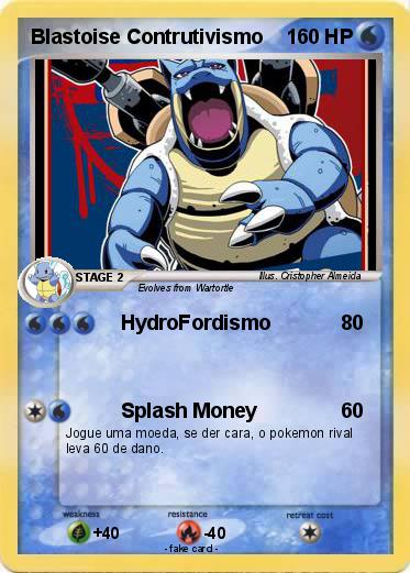 Pokemon Blastoise Contrutivismo