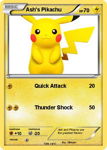 Pokemon Ash's Pikachu