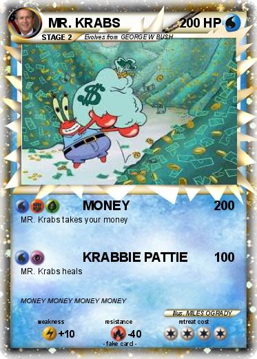 Pokemon MR. KRABS