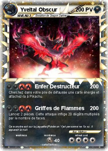Pokemon Yveltal Obscur