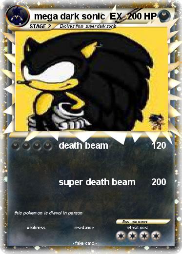 Pokemon mega dark sonic  EX