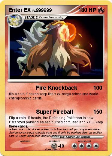Pokemon Entei EX