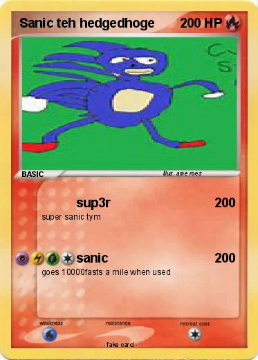Pokemon Sanic teh hedgedhoge
