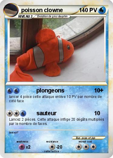Pokemon poisson clowne