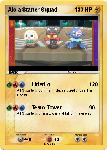 Pokemon Alola Starter Squad