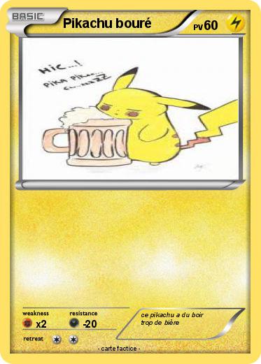 Pokemon Pikachu bouré