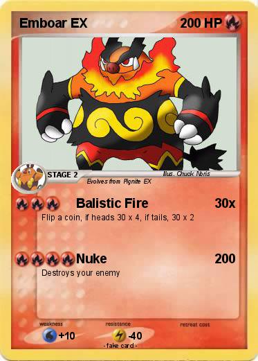 Pokemon Emboar EX