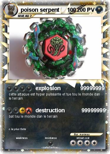 Pokemon poison serpent     100
