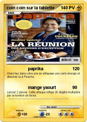 Pokemon coin coin sur la tablette