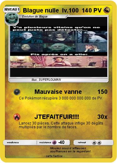 Pokemon Blague nulle  lv.100