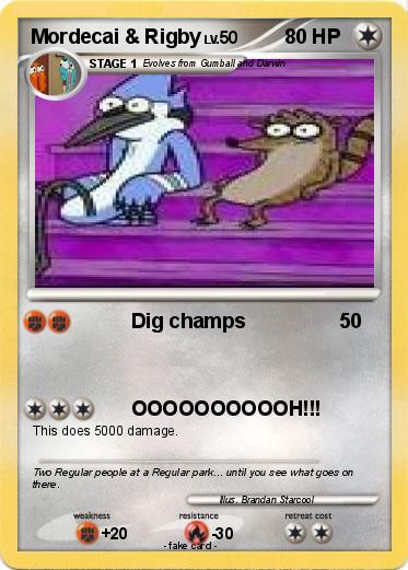 Pokemon Mordecai & Rigby