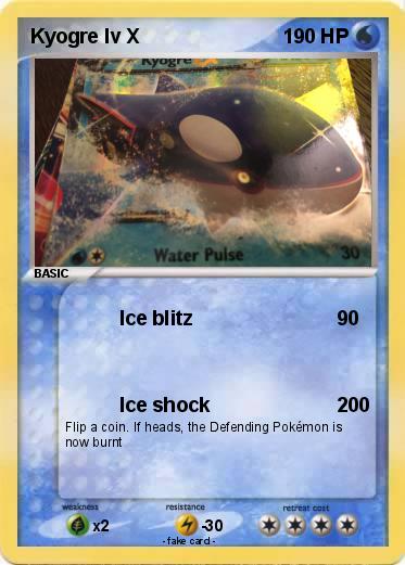 Pokemon Kyogre lv X
