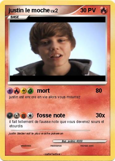 Pokemon justin le moche