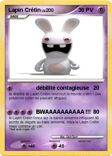 Pokemon Lapin Crétin