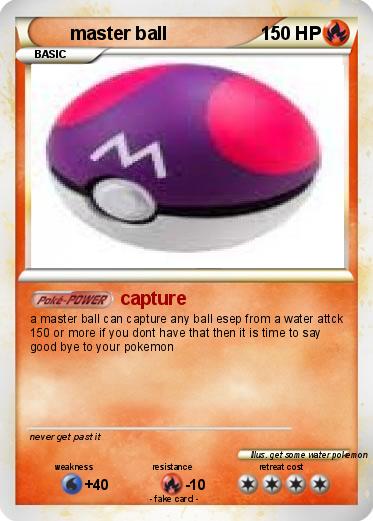 Pokemon master ball