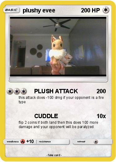 Pokemon plushy evee